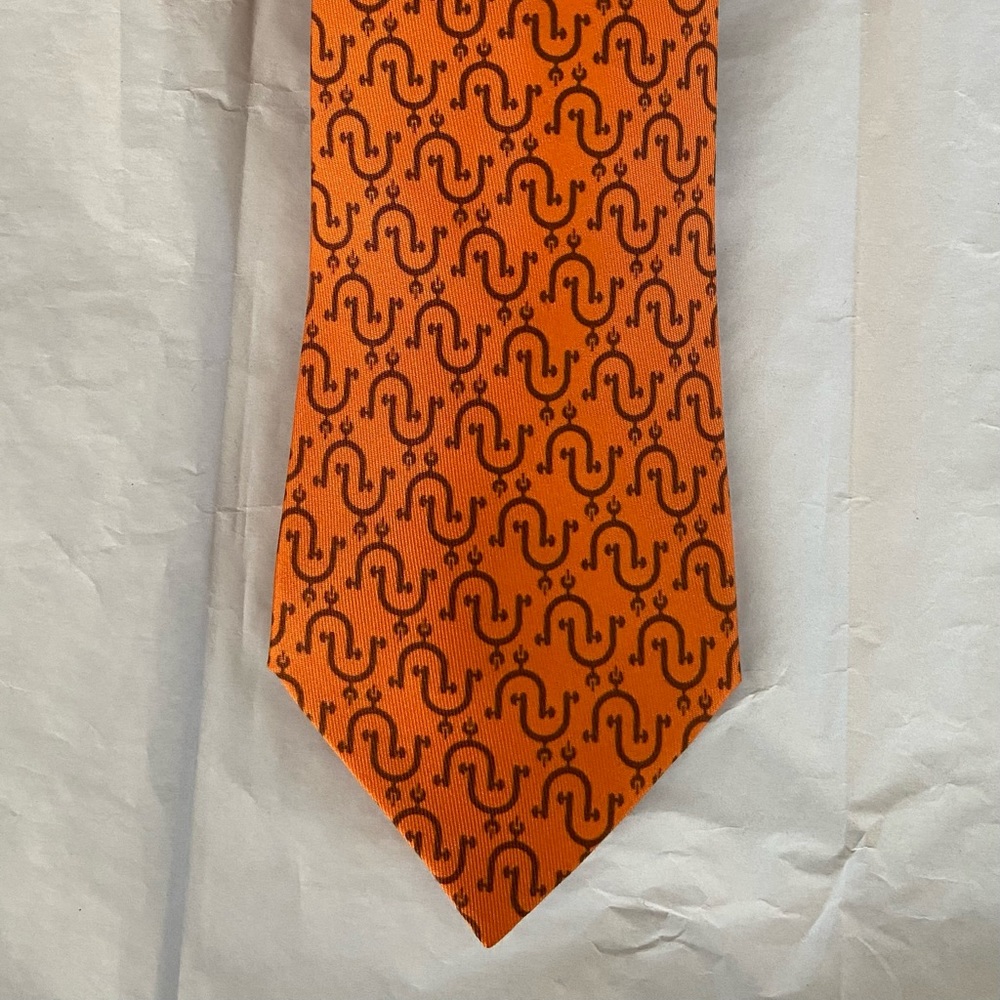 Hermes silk tie
